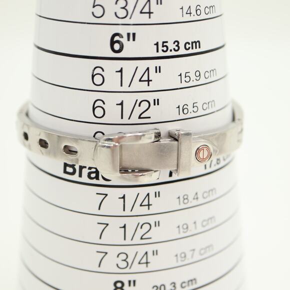 ESQ Movado Silver Tone 23mm Square Watch Swiss Made Buckle Bracelet New Battery main image 4